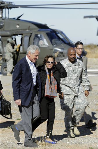 As he exits, Hagel recalls his Army roots and Vietnam combat